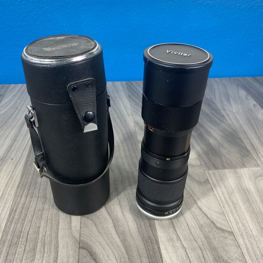 Vivitar Tele-Zoom 85-205mm 1:3.8 + Case Great Shape - WORKS